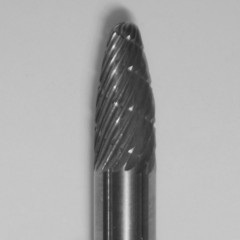  Buffalo Dental TOUGH Carbide burs, 1/4″ Shank, 1/4″ Head Lathe Burs 1/4" Taper Dual Cut Regular HP Carbide Bur 