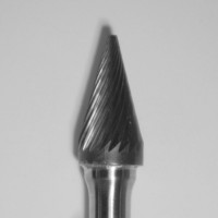  Buffalo Dental TOUGH Carbide burs, 1/4″ Shank, 3/8″ Head Lathe Burs 3/8" Cone (B3/8) Dual Cut Regular HP Carbide Bur