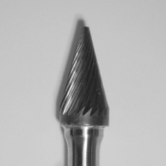  Buffalo Dental TOUGH Carbide burs, 1/4″ Shank, 3/8″ Head Lathe Burs 3/8" Cone (B3/8) Dual Cut Regular HP Carbide Bur