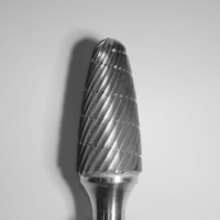  Buffalo Dental TOUGH Carbide burs, 1/4″ Shank, 3/8″ Head Lathe Burs 3/8" Flame (C3/8) Dual Cut Regular HP Carbide Bur