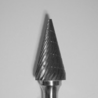 Buffalo Dental TOUGH Carbide burs, 1/4″ Shank, 1/2″ Head Lathe Burs 1/2" Cone (B1/2) Dual Cut Regular HP Carbide Bur 