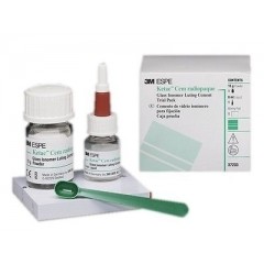 Ketac-Cem Intro Pack - Glass Ionomer Luting Cement, 12 mL Liquid, 33gm, Mixing pad