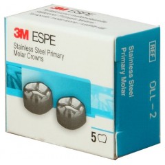 3M ESPE Lower Left 1st Primary Molar Stainless Steel Crown Form- #2