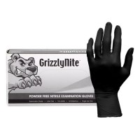 ProWorks® Black Nitrile Exam Powder Free Disposable Gloves, 5 mil (GL-N105F) X-Large