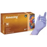 Supermax Aurelia Amazing nitrile gloves x-small 300/box ( TransBlue Gloves )