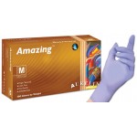 Supermax Aurelia Amazing nitrile gloves Small 300/box ( TransBlue Gloves )