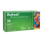 Supermax Aurelia Refresh - Powder-free latex exam gloves with a peppermint scent - X-SMALL ( Teal )
