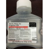 B BRAUN 500mL Sterile Water For Irrigation USP in Plastic Container