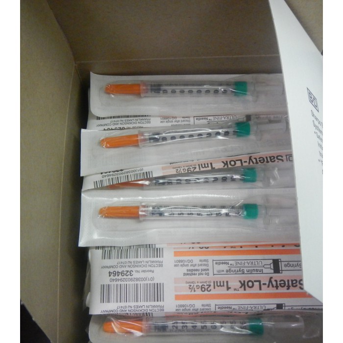 Insulin Syringes with Permanently Attached Needles, BD Medical