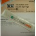BD SAFETY-LOK™ SAFETY SYRINGES WITH NEEDLE - Syringe, 1mL Insulin, Permanently Attached 29G x ½" U-100 Ultra Fine™ Needle, 100/bx