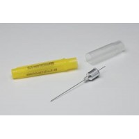 COVIDIEN/MEDICAL SUPPLIES MONOJECT™ 401 METAL HUB DENTAL NEEDLE 27G Long, 1 3/8" (36.5mm), Yellow, Sterile, 100/bx