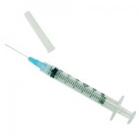 BD 3ml Syringe - Luer-Lok Tip with BD PrecistionGlide Needle 25G x 5/8 Pck 100