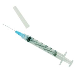 BD 3ml Syringe - Luer-Lok Tip with BD PrecistionGlide Needle 25G x 5/8 Pck 100
