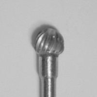 Buffalo Dental TOUGH Carbide Lab burs, 3/32″ Shank Round (52D) Dual Cut Regular HP Carbide Bur