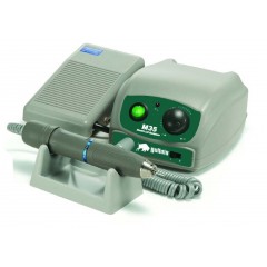 Buffalo Dental M35 Compact Electric Lab Handpiece System M35 Electric Handpiece System, 120V/220V AC (Console+MG Gray HP+FC)