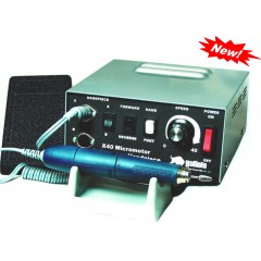 Buffalo Dental X40 Premium Electric Lab Handpiece System X40 Electric Handpiece System, 120V AC (Console + 40k rpm HP + Foot Control) 