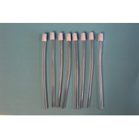 TMG 6" Disposable Saliva Ejector 100 pcs / Bag,  Clear/White tip