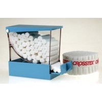 CROSSTEX DELUXE COTTON ROLL DISPENSER - Dispenser, 4" x 3.3" x 2", White, 1/ctn