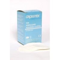 Crosstex S5C Amalgam Squeeze Cloth, 3", White (Pack of 500)