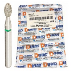 Defend DIAMOND BUR -  FOOTBALL 379-018C - 10/BURS