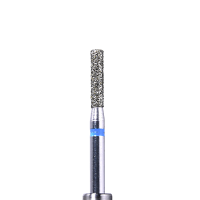 Defend 836-014M Medium grit, Flat end cylinder diamond burs, 10/Pk