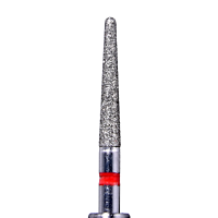 Defend 856L-018F Fine grit, Round end taper diamond burs, 10/Pk