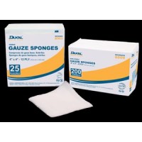 DUKAL Gauze Sponge, 2" x 2", Non-Sterile, 8-Ply, 200 bg, 25 bg/cs