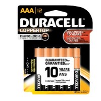 Duracell Alkaline Batteries AAA Pack of 12