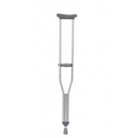 Dynarex Aluminum Crutches - Adult, (5'2" - 5'10"), 1pair/bag