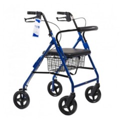 Dynarex DynaGo HD - Bariatric Rollator, Blue, 1pc/cs