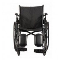 Dynarex DynaRide S3 Lite Wheelchair 18x16inch - 18 Flip Desk Arm FR , Silver Vein , 1pc/cs