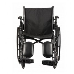 Dynarex DynaRide S3 Lite Wheelchair 20x16inch - 18 Flip Desk Arm ELR , Silver Vein , 1pc/cs