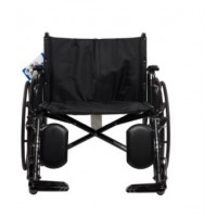 Dynarex Heavy Duty 26inch Wheelchair and Bariatric ELR Combo Package , Combo Package