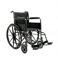 Dynarex DynaRide S1 Wheelchair-18x16inch Seat w/ Detach Desk Arm FR , Silver Vein , 1pc/cs