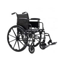 Dynarex DynaRide S4 X-Lite Wheelchair 18x16inch - 18 Flip Desk Arm FR , Silver Vein , 1pc/cs