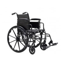 Dynarex DynaRide S4 X-Lite Wheelchair 18x16inch - 18 Flip Desk Arm EL , Silver Vein , 1pc/cs