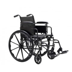 Dynarex DynaRide S4 X-Lite Wheelchair 18x16inch - 18 Flip Desk Arm FR , Silver Vein , 1pc/cs