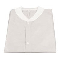 Dynarex Lab Coat  w/o Pockets White, Large  10pcs/cs