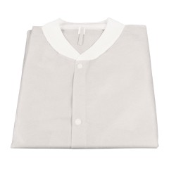 Dynarex Lab Coat  w/o Pockets White, Large  10pcs/cs