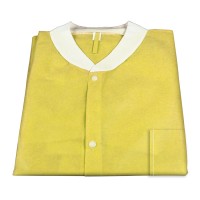 Dynarex Lab Jacket w/ Pockets: YELLOW XLarge  10pcs/Bag