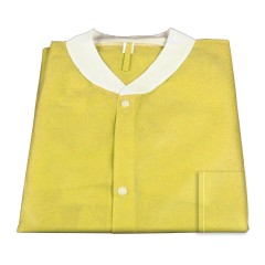 Dynarex Lab Jacket w/ Pockets: YELLOW XLarge  10pcs/Bag