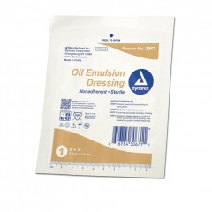 Dynarex pack of 50- Oil Emulsion Dressing - 3" x 3"