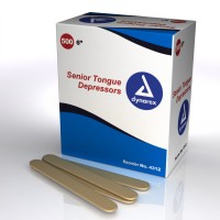 Dynarex Tongue Depressors Wood, Non-sterile Senior 6" 500 / Box