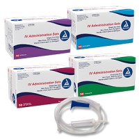 Dynarex- IV Administration set - 10 drop - 83", 1 Injection site pack of 50