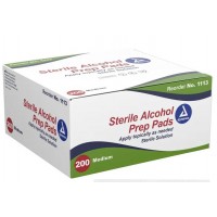 Dynarex Alcohol Prep Pad Sterile, Medium, 200 Per Box
