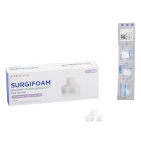 Oral Sponge Hemostatic Sponge Surgifoam 1 X 1 X 1 X 1 cm Sterile