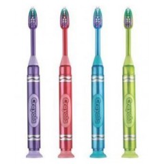 GUM Crayola Metallics Marker Soft Toothbrushes, 12/Pack
