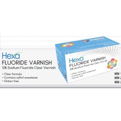 Hexa Varnish, 5% Sodium Fluride Varnish Assorted Flavors. 5ml , 50/Pk
