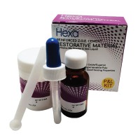 Hexa Dental Reinforced Z.O.E. Cement Restorative Material, 38g Powder & 14ml Liquid Kit ( IRM )