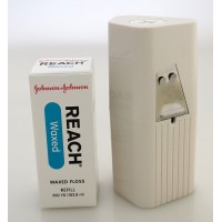 J&J REACH DENTAL FLOSS - PROFESSIONAL SIZE - Dental Floss, Waxed, 200 yds + 1 Dispenser